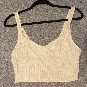 Tan Crop Top